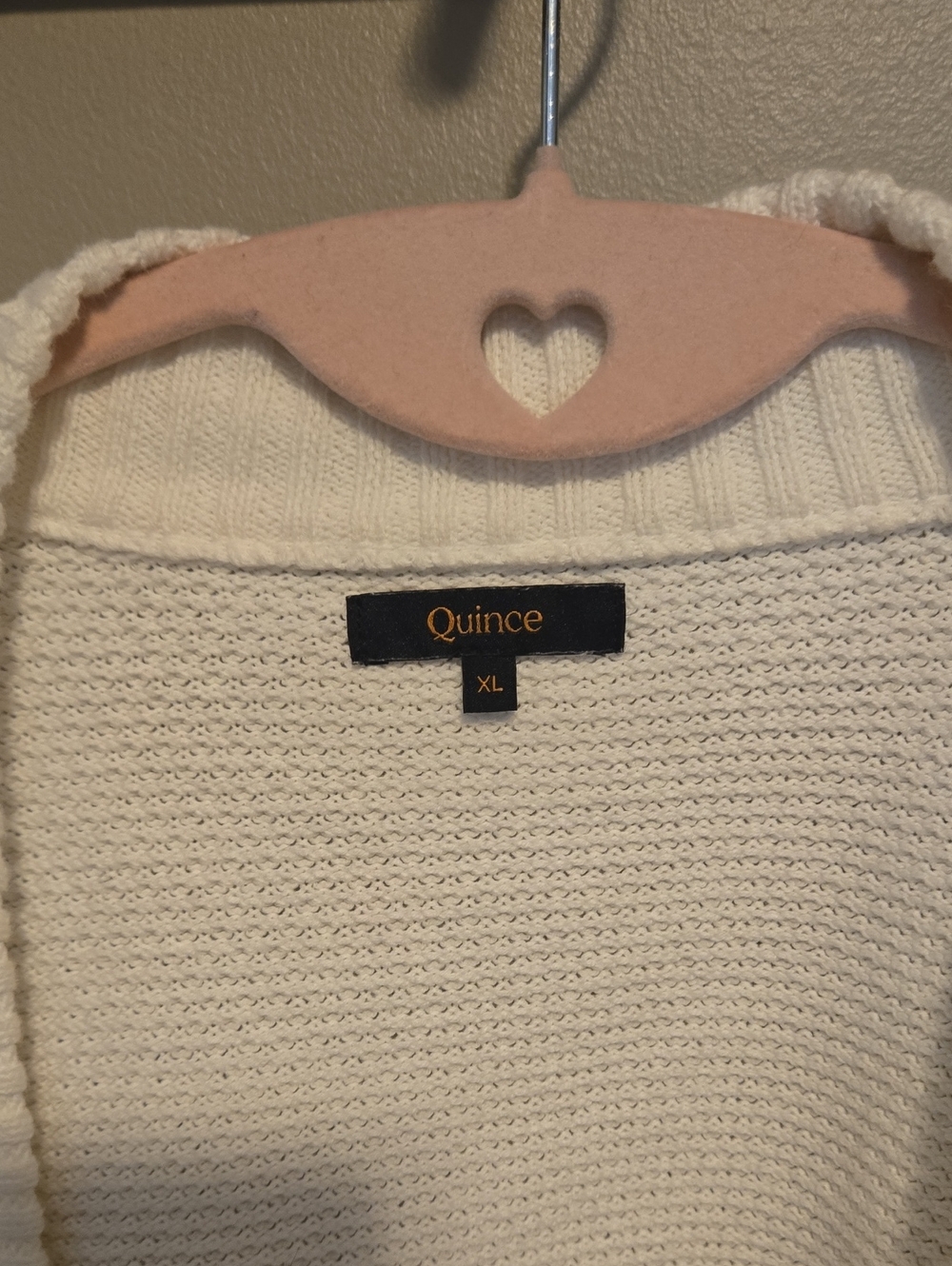 Quince Ivory Organic Cotton Waffle Stitch Open Cardigan - Picture 9 of 11